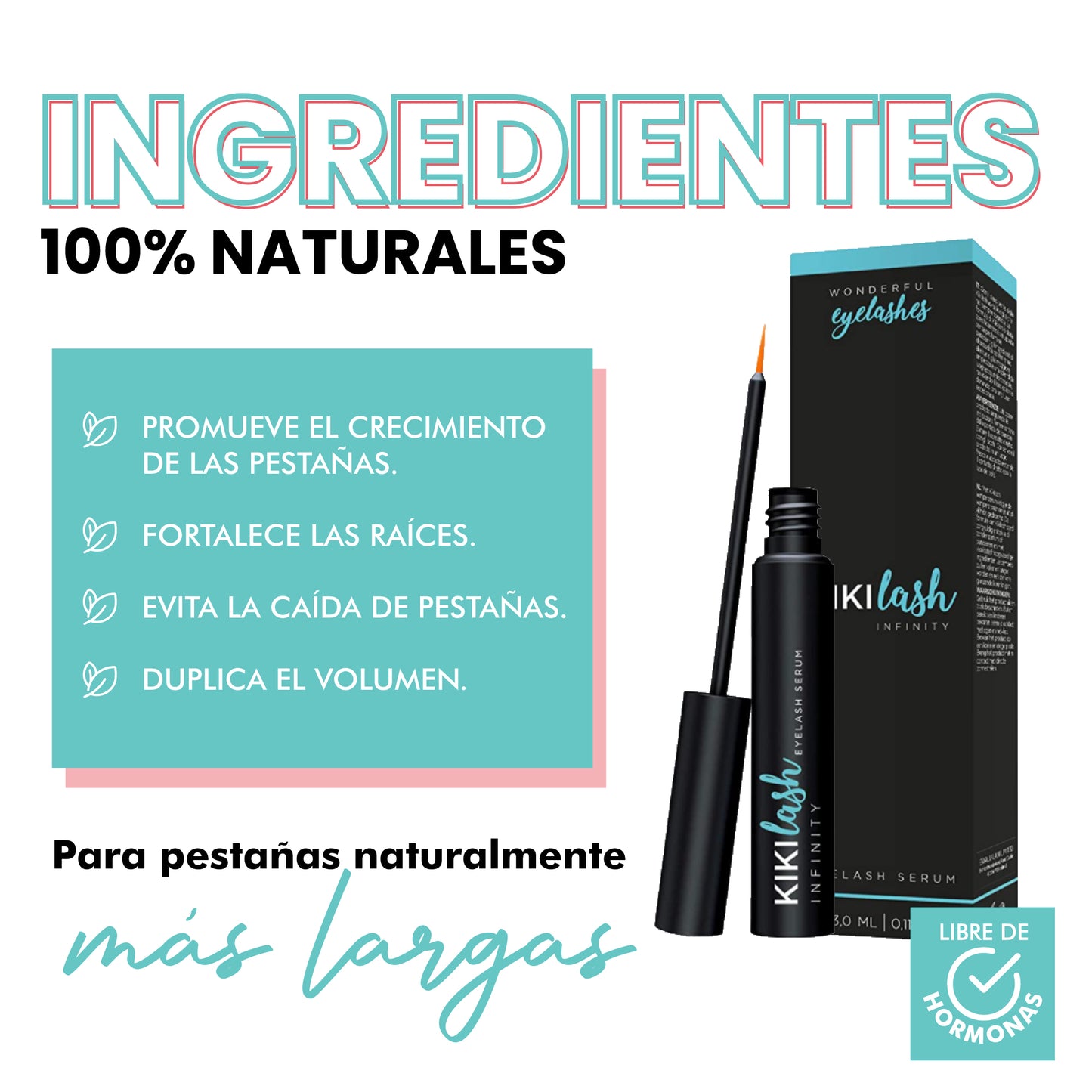 KIKILASH Sérum crece pestañas y cejas 3ml
